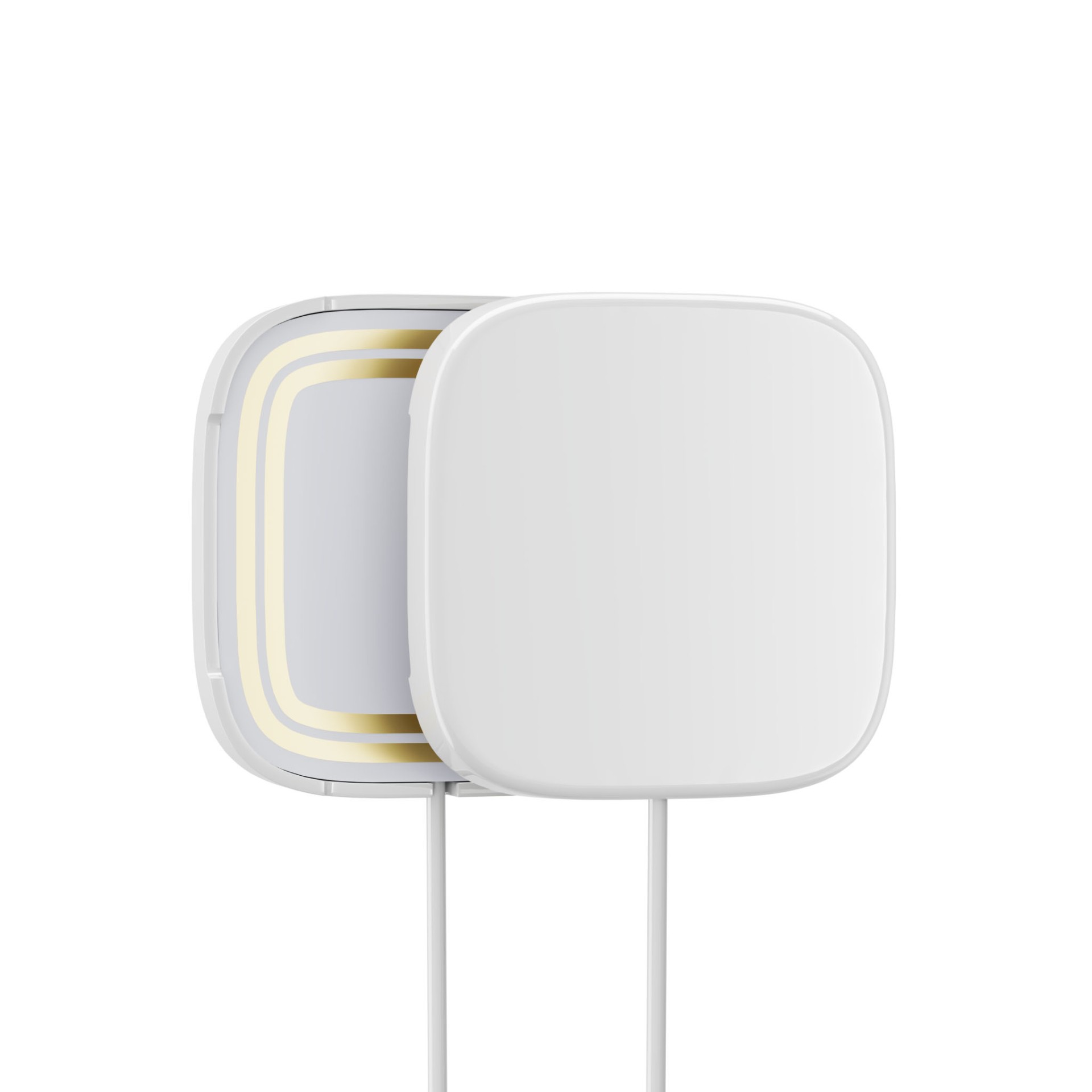 2 проводных датчика протечки воды BSE Leak Sensor — вид спереди и сзади